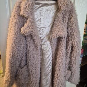 Cozy Teddy Jacket in Soft Tan